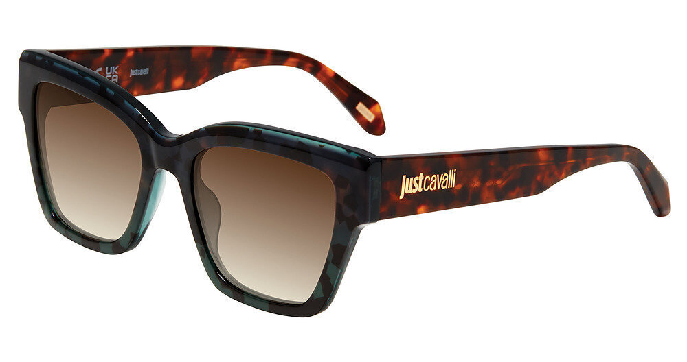 JUST CAVALLI SUN SJC197 Sunglasses BROWN/GREEN HAVANA (0V34) 54mm